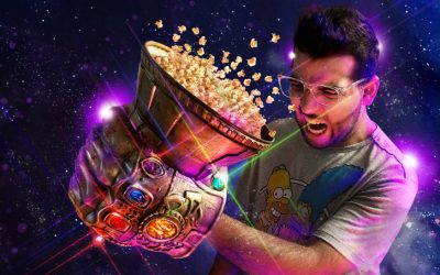 Balde de Pipoca MANOPLA DO INFINITO do THANOS (Vingadores Ultimato)