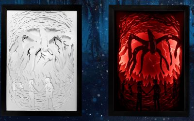 Criando do zero um Quadro do Stranger Things com Paper Cut Light Box