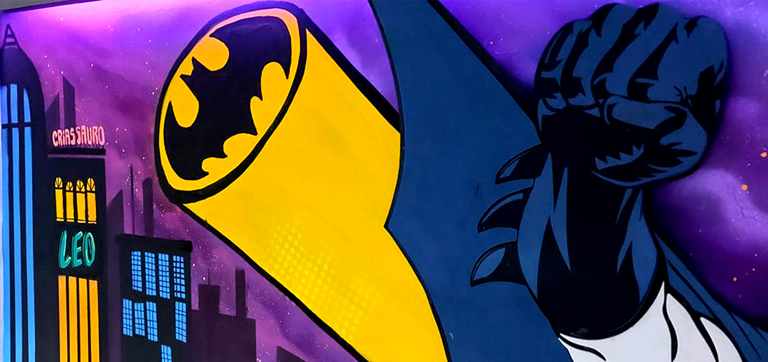 Criassauro-graffiti-batman4 Manopla Thanos DIY Vingadores Ultimato